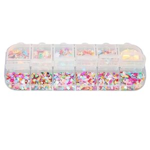 nail decals flakes, art glitter sequins attractive decoration shiny portable for nail art craft makeup
