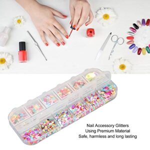 Nail Decals Flakes, Art Glitter Sequins Attractive Decoration Shiny Portable for Nail Art Craft Makeup