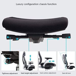 MXIAOXIA Office Chair, Breathable Mesh Computer Chair with Ergonomic Adjustable Lumbar Support Chair with Adjustable Armrest and Headrest, Soft Cushion Seat (Color : D)