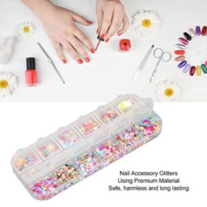 Art Glitter Sequins, Decoration Various Shapes Nail Decals Flakes Practical Portable for Nail Art Craft Makeup