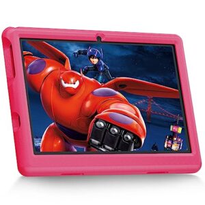 anyway.go kids tablet 10 inch tablet for kids android 12 tablet 2gb 32gb children learning tablet, parent controls, kidoz pre-installed bluetooth wifi tablet kids with shock-proof case