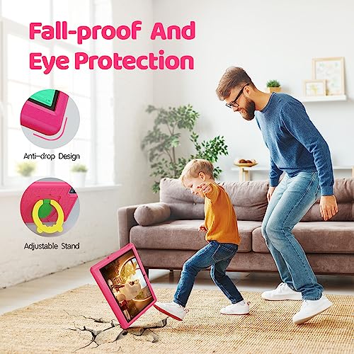 ANYWAY.GO Kids Tablet 10 inch Tablet for Kids Android 12 Tablet 2GB 32GB Children Learning Tablet, Parent Controls, Kidoz Pre-Installed Bluetooth WiFi Tablet Kids with Shock-Proof Case