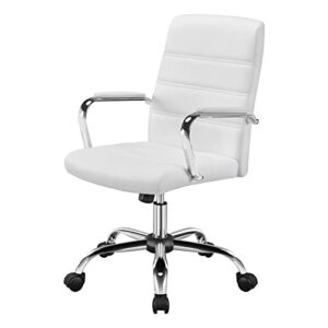 tbgfpo adjustable mid-back faux leather swivel executive office chair, computer chair home office chair lift swivel chair (color : e, size : as shown)