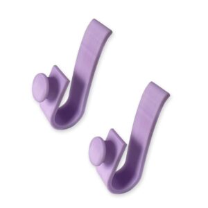 sactulaz hooks for bogg bags, cup holder key holder sunglasses holder compatible with tote bag and bogg bag (purple)