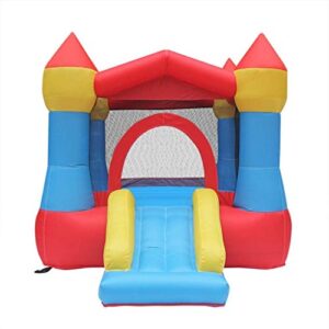 fbite children's inflatable castle,trampoline home small inflatable slide parent-children's playground kindergarten indoor and outdoor toy playground,colors,265 190 170cm