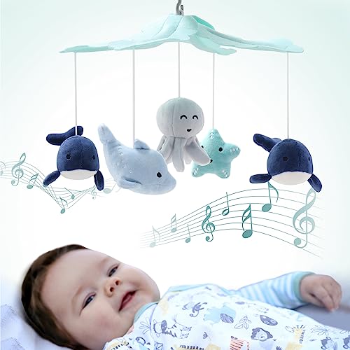 The Peanutshell Nautical Musical Crib Mobile