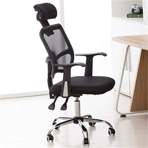 TBGFPO Executive Office Chair - High Back Office Chair with Footrest and Thick Padding - Reclining Computer Chair with Ergonomic Segmented Back, Black