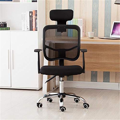 TBGFPO Executive Office Chair - High Back Office Chair with Footrest and Thick Padding - Reclining Computer Chair with Ergonomic Segmented Back, Black