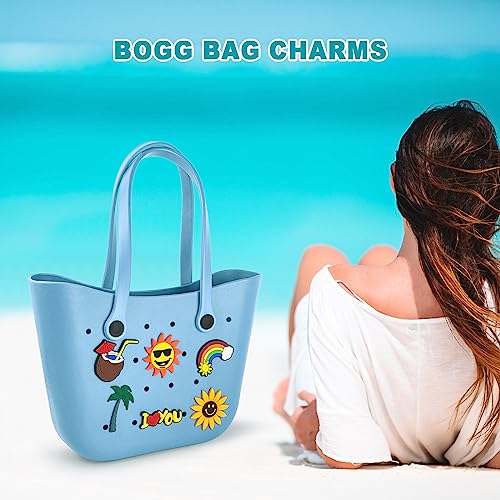 Qujior Bag Charms for Bogg Bag - 6pcs Universal Size Bag Charms - 3" Beach Bag Bits Accessories Inserts