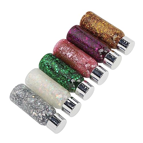 6 Colors Set Fine Glitter Holographic Glitter Craft Cosmetic for Body Face Hair Glitter Bulk, Glitter Tumbler Candle Making 180ML