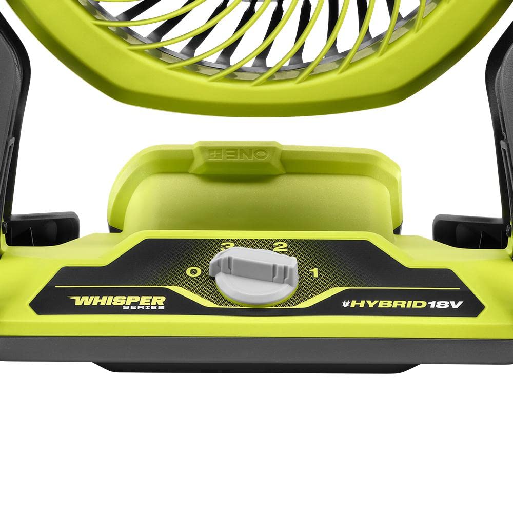 RYOBI ONE+ 18V Cordless Hybrid WHISPER SERIES 7-1/2 in. Fan (Tool Only)