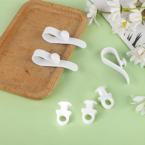 3pcs Hooks for Bogg Bags, White Bag Hooks Accessories Compatible with Bogg Bag Suitable for Keychains Masks Sunglasses Beach Tote Bag Accessories
