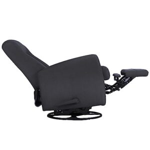 Swivel Recliner Chair Manual Glider Fabric Chair,Swivel 360,Handle Manual Glider Recliner for Living Room