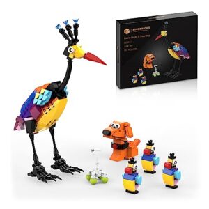 331pc kevin birds & dug dog for lego 'up' house set 43217, cute movie animals building kit for lego 43217 model,100 celebration characters gift for girls & boys,fun toy for creative play,paper manual
