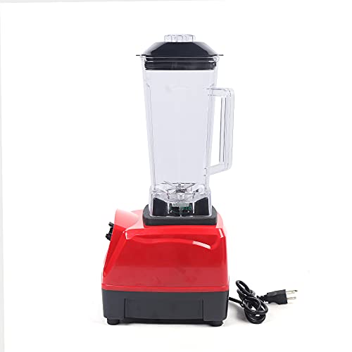 Cutycaty Professional Countertop Blender, Commercial Countertop Blender Smoothie Maker Kitchen Smoothie Blender for Crusing Ice Frozen Fruit Shakes (Red, 2200W)