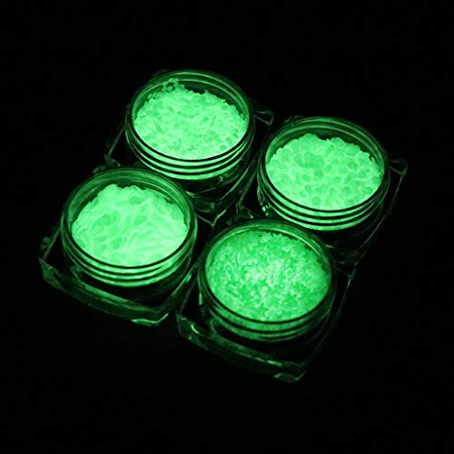 IOOOFU Multifunctional Luminous Sequins Glow in The Dark Glitters Sequins UV Resin Jewelry Findings Nail Art Decoration Crafts as showns Sequins