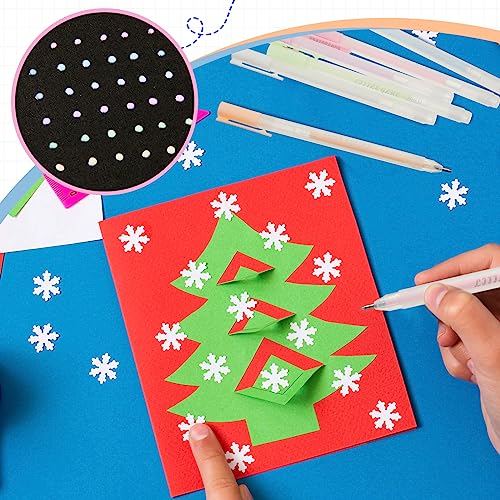 Fulmoon 24 Pieces Ball Point Glue Pen with Glue Refills for Quick Dry Glue Pen for Kids Paper Crafts Supplies Handmade Stationery DIY Kids School Craft Supplies