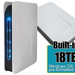 Avolusion PRO-T5 Series 18TB USB 3.0 External Hard Drive for WindowsOS Desktop PC/Laptop (White) - 2 Year Warranty
