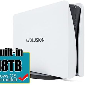 Avolusion PRO-5Y Series 18TB USB 3.0 External Hard Drive for WindowsOS Desktop PC/Laptop (White) - 2 Year Warranty