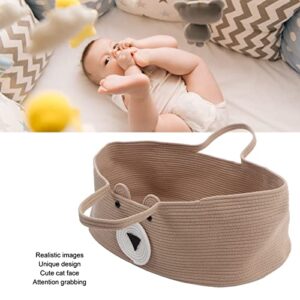 Baby Carrying Sleeping Basket, Cute Cotton Sleeping Baby Bassinet Cartoon Soft for Infants for Living Room (Type 1)