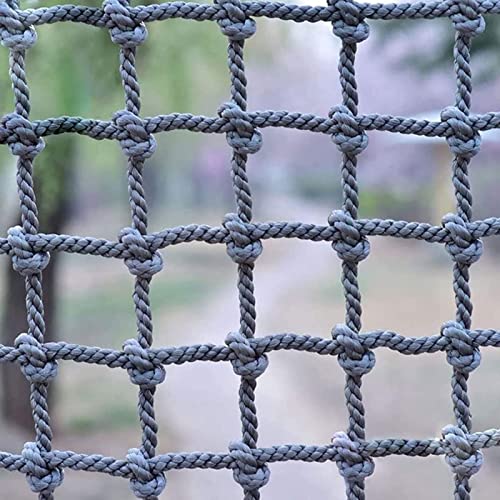 Outdoor Climbing net for Kids Adults, Backyard Playground net, Durable Climbing Cargo net Rope Ladder for Balcony Railing Protection, Stair Fall Prevention, attic Ceiling Decoration.(Size:2m* 2m)