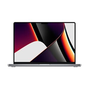 apple late 2021 macbook pro m1 pro chip 10-core cpu (16 inch, 16gb ram, 1tb ssd storage) (qwerty english) space gray (renewed premium)