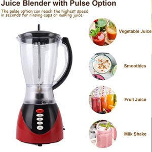 WBTY Blender Combo Professional Countertop Blender Food Processing Blender For Smoothies Ice Frozen Fruit Vegetable Sauces 220V (EU Plug)