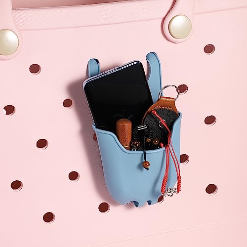 Storage Pouch for Bogg Bag, Insert Silicone Bag Pouch Storage Pouch Compatible with Bogg Bags Travel Accessory Organizer for Lipstick, Sunglasses, Daily Necessities Storage (Blue)