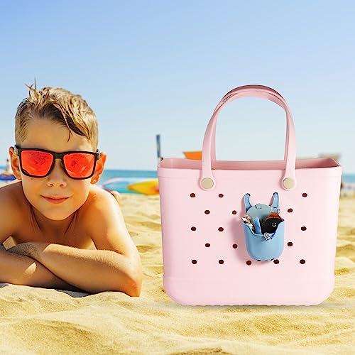 Storage Pouch for Bogg Bag, Insert Silicone Bag Pouch Storage Pouch Compatible with Bogg Bags Travel Accessory Organizer for Lipstick, Sunglasses, Daily Necessities Storage (Blue)