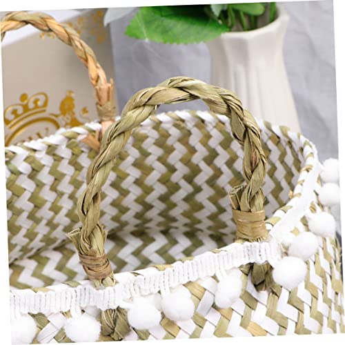 Kisangel Rattan Planter Baby Basket Laundry Basket for Baby Woven Plant Pot Nursery Baskets Cotton Storage Bucket Laundry Storage Baskets Cloth Storage Basket Room Basket Wicker Flowerpot