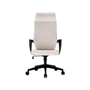 family high back executive office chair swivel desk chair ergonomic design office chair swivel chair lifting rotating office cushion cushion (color : white)