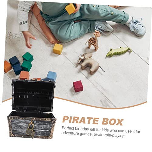 Zerodeko 1pc Box Pirate Box Plastic Playes Kids Treasure Chest Wooden Treasure Chest Box Girl Treasure Chest Metal Treasure Chest Jewelry Treasure Box Pirate Storage Chest Storage Chest Toy