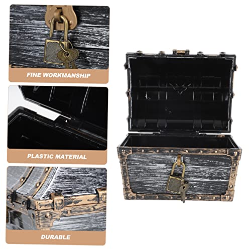 Zerodeko 1pc Box Pirate Box Plastic Playes Kids Treasure Chest Wooden Treasure Chest Box Girl Treasure Chest Metal Treasure Chest Jewelry Treasure Box Pirate Storage Chest Storage Chest Toy