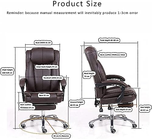 Office Chair Desk Chair Computer Chair Game Chairs for Adults Ergonomic Office Chair Leather Office Chair, Adjustable Tilt Angle, Executive Desk Pc Swivel Chair, Pink Computer Chair