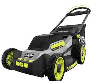 ryobi one 40v hp brushless 20 in. cordless walk behind push mower (battery & charger not included) gray, ry401017 (renewed)