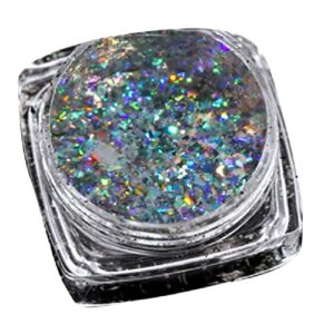 ljhnba Opal Powder Irregular Foil Loose Glitter Pigments Eyeshadow Nail Art Resin Crafts Manicure Chrome Decoration