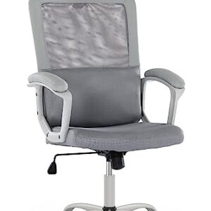 Office Chair, Ergonomic Mesh Home Office Computer Chair with Lumbar Support/Adjustable Headrest/Armrest and Wheels/Mesh High Back/Swivel Rolling