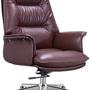 Lightweight Ergonomic Chair Office Chair,Leather Office Computer Chair Reclining Executive Chair Boss Chair Home Fashion