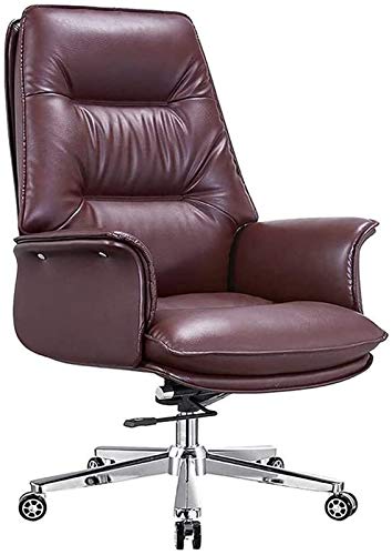 Lightweight Ergonomic Chair Office Chair,Leather Office Computer Chair Reclining Executive Chair Boss Chair Home Fashion