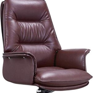 Lightweight Ergonomic Chair Office Chair,Leather Office Computer Chair Reclining Executive Chair Boss Chair Home Fashion