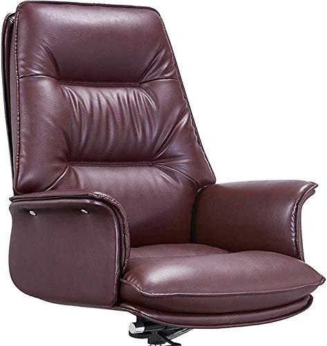 Lightweight Ergonomic Chair Office Chair,Leather Office Computer Chair Reclining Executive Chair Boss Chair Home Fashion