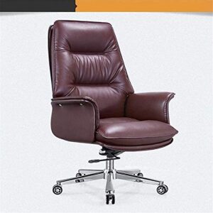 Lightweight Ergonomic Chair Office Chair,Leather Office Computer Chair Reclining Executive Chair Boss Chair Home Fashion