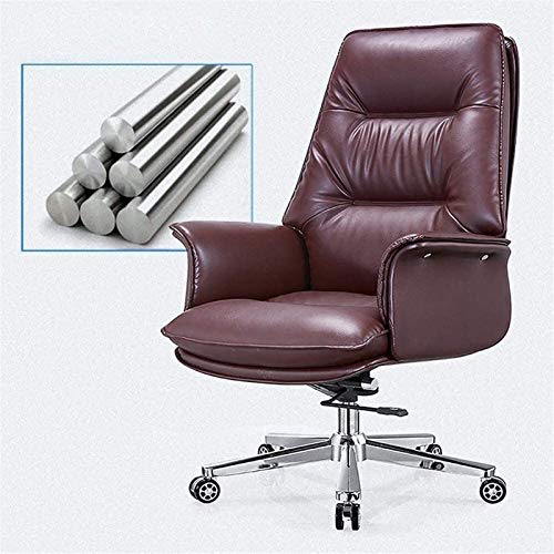 Lightweight Ergonomic Chair Office Chair,Leather Office Computer Chair Reclining Executive Chair Boss Chair Home Fashion