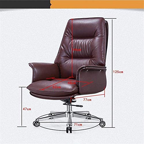 Lightweight Ergonomic Chair Office Chair,Leather Office Computer Chair Reclining Executive Chair Boss Chair Home Fashion