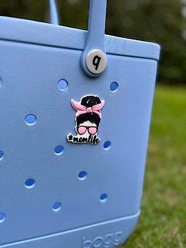 Rawstrom MOMLIFE Charm for Bogg Bag, Beach Tote Charm, Bogg Bag Charms Accessories,Decorative Bogg Bits for Bogg bag,Beach Tote Bag Rubber Beach Bag, Bogg bag accessories,