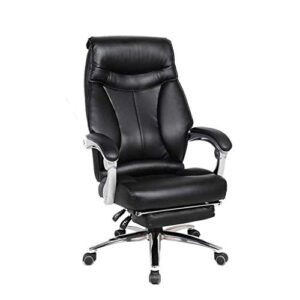 xxxdxdp office chair swivel ergonomic high-back executive desk chair adjustable height, black, pu