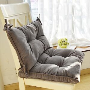 sumuri rocking chair cushions set, back chair cushion outdoor indoor tufted seat/back chair cushion ，non-slip overstuffed patio chair cushion with ties(size:12" x 17"/17" x 17",color:gray)