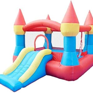 Bouncy Castle, Inflatable Castle for Children， Trampoline Home Small Inflatable Slide Parent-Children s Playground Kindergarten Indoor and Outdoor Toy Playground