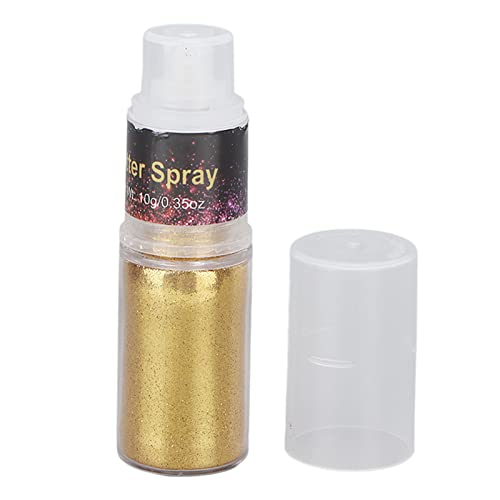 Golden Glitter Powder Face Body Paint Temporary Tattoo Nail Art Craft Glitter Powder Halloween Cosplay Party Art Stage Makeup 0.4oz