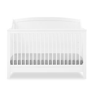 delta children campbell 6-in-1 convertible crib - greenguard gold certified, bianca white